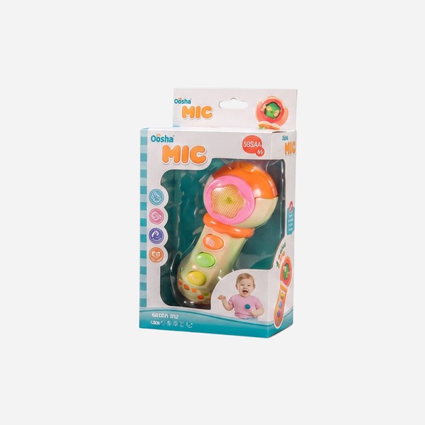 Kids Musical Microphone Toy with Lights & Sounds