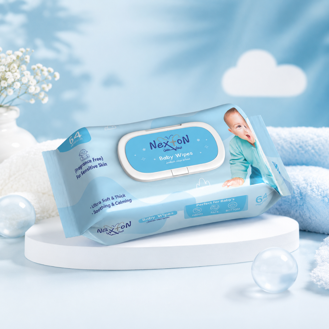 Nexton Baby Wipes (Fragrance Free) 64 pcs Secondary image