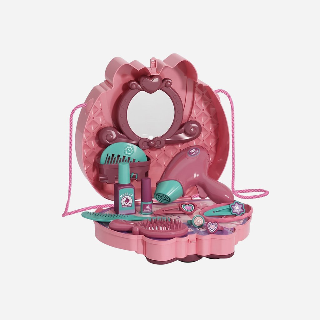 Girl Beautiful Makeup Vanity Play Set – 2 in 1 (Pink)