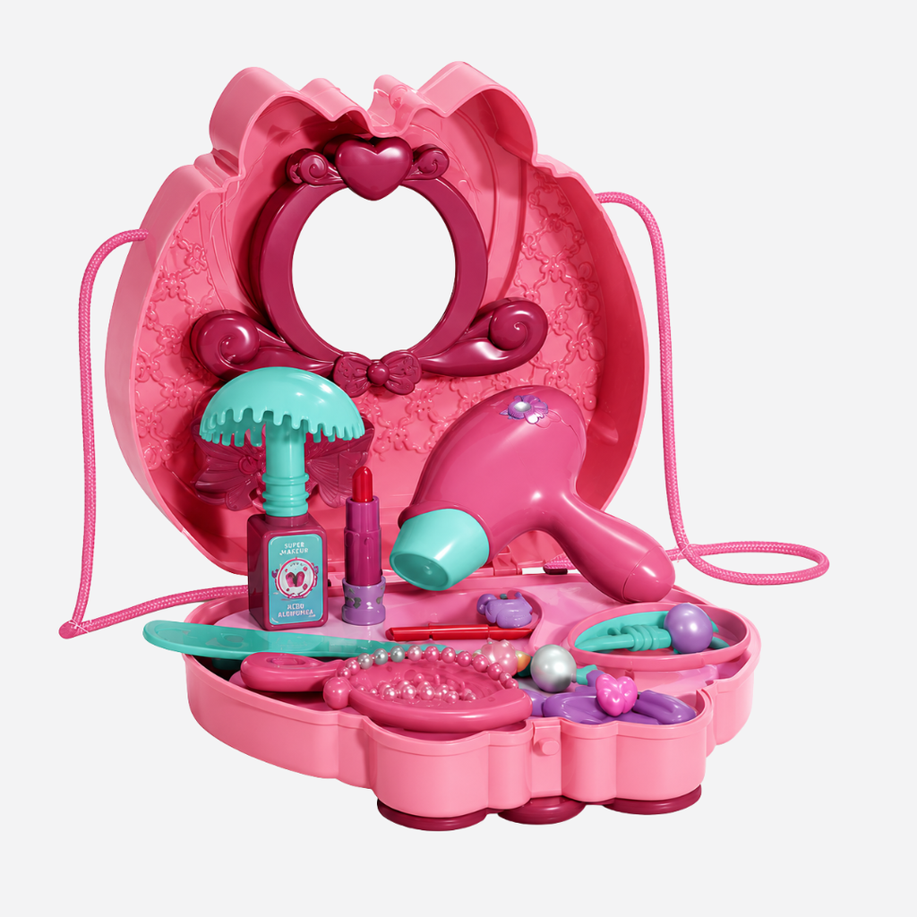 Girl Beautiful Makeup Vanity Play Set – 2 in 1 (Pink)