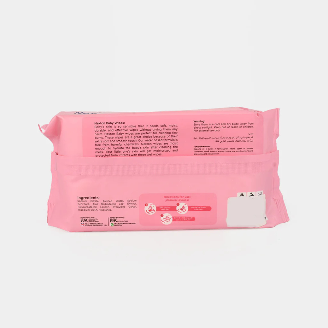 Nexton Baby Wipes (Extra Sensitive Pink) 64 pcs Secondary image