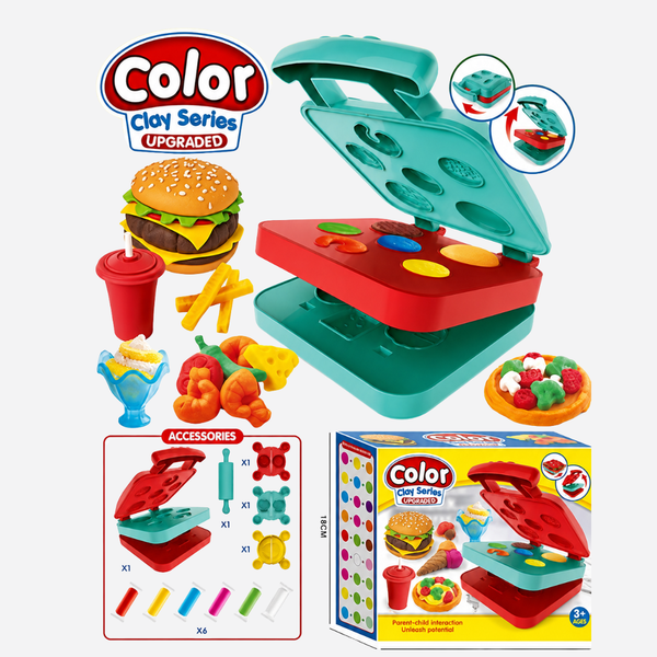 Color Clay Series Play Dough Kitchen Maker Set