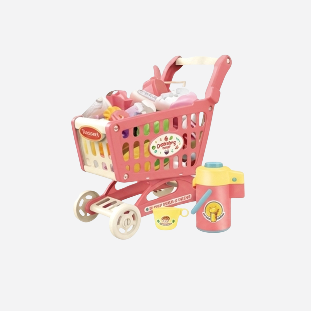 Dessert Shop Shopping Cart Pretend Play Set – 32 Pieces Secondary image