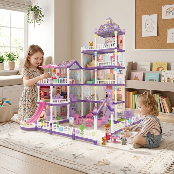 Dream Villa Mansion Dollhouse Building Set – 365 Pieces