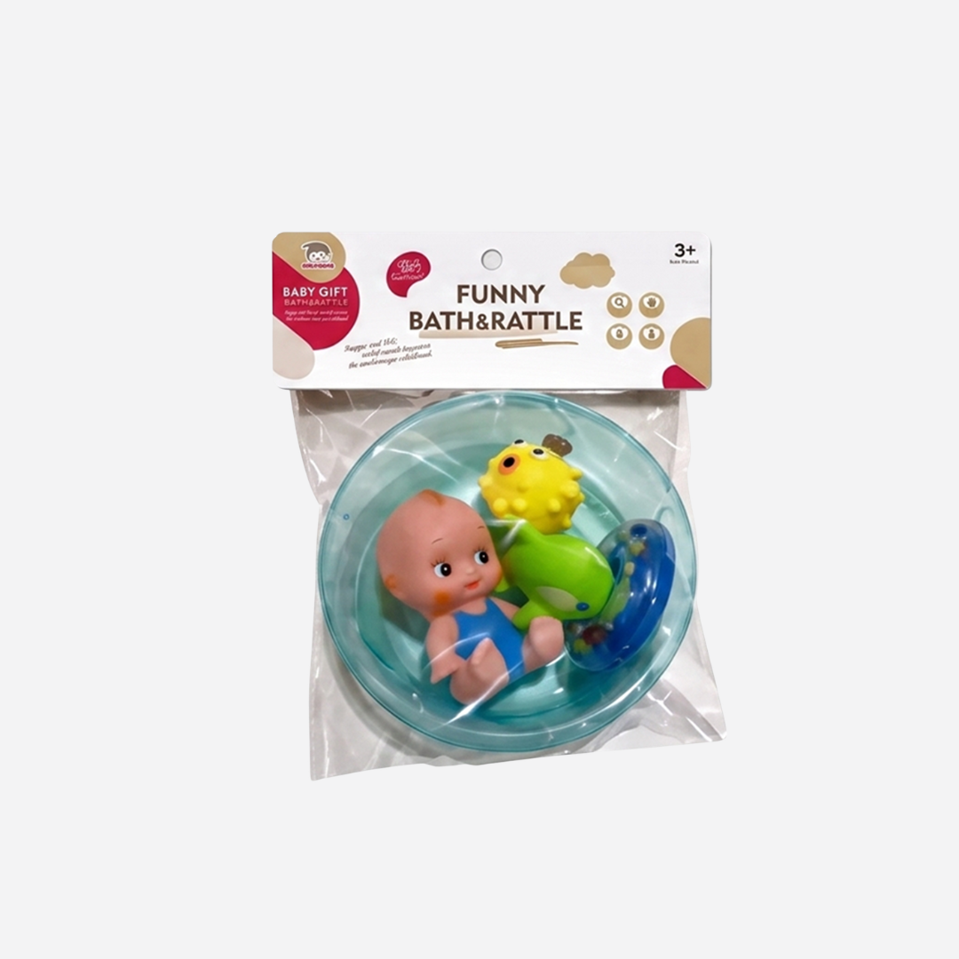 Baby Bath Time Fun Gift Set – Floating Toys & Rattle Collection