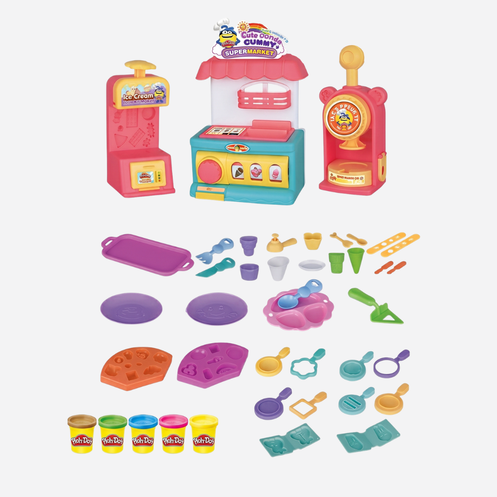 Play-Doy Cute Donut Supermarket Clay Play Set