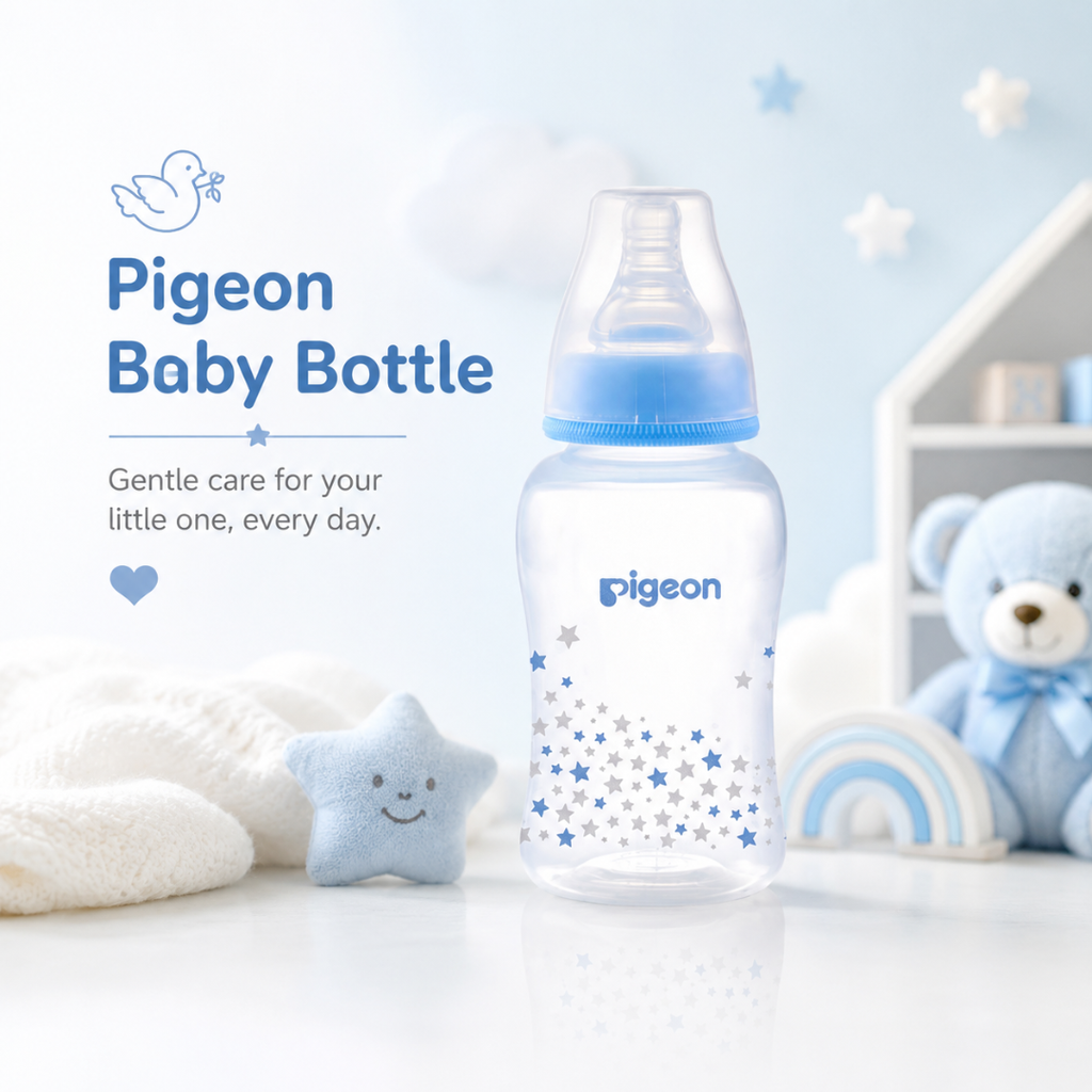 Pigeon PP Nursing Bottle with Peristaltic Nipple – 150ml