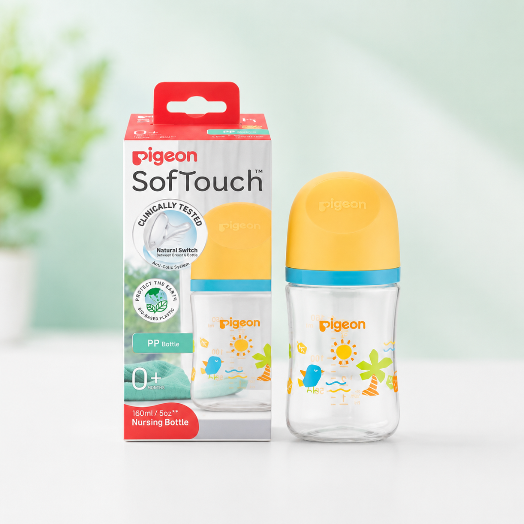 Pigeon SoftTouch™ Newborn Nursing Bottle – 160ml (5oz)