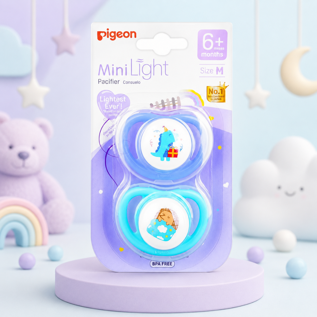 Pigeon MiniLight Silicone Pacifier (2-Pack) – Size M (6+ Months) Main image