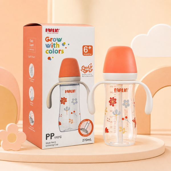 Farlin Wide Neck Drinking Cup, For 6 Months+ 270ml