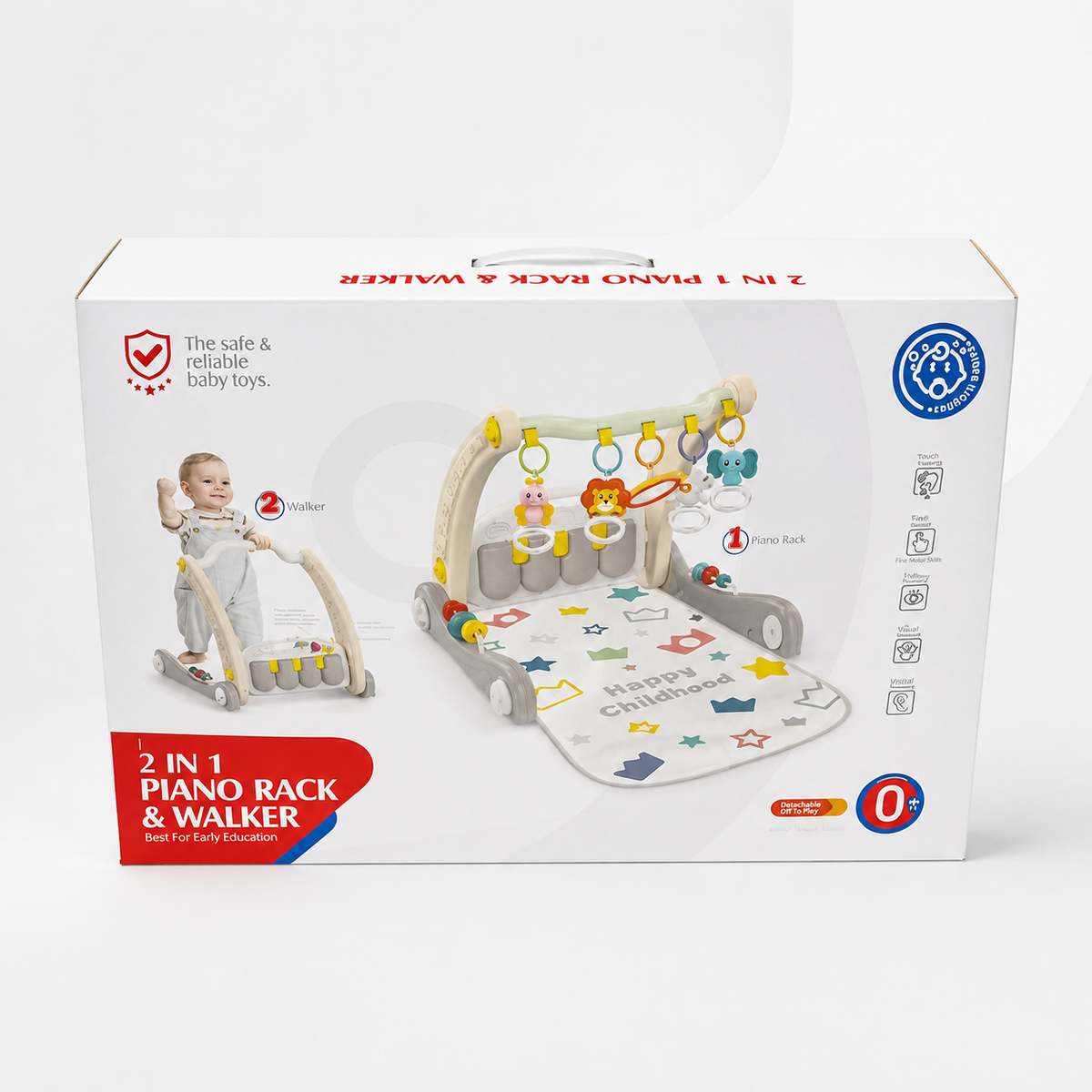2-in-1 Baby Piano Rack & Walker Activity Gym Main image