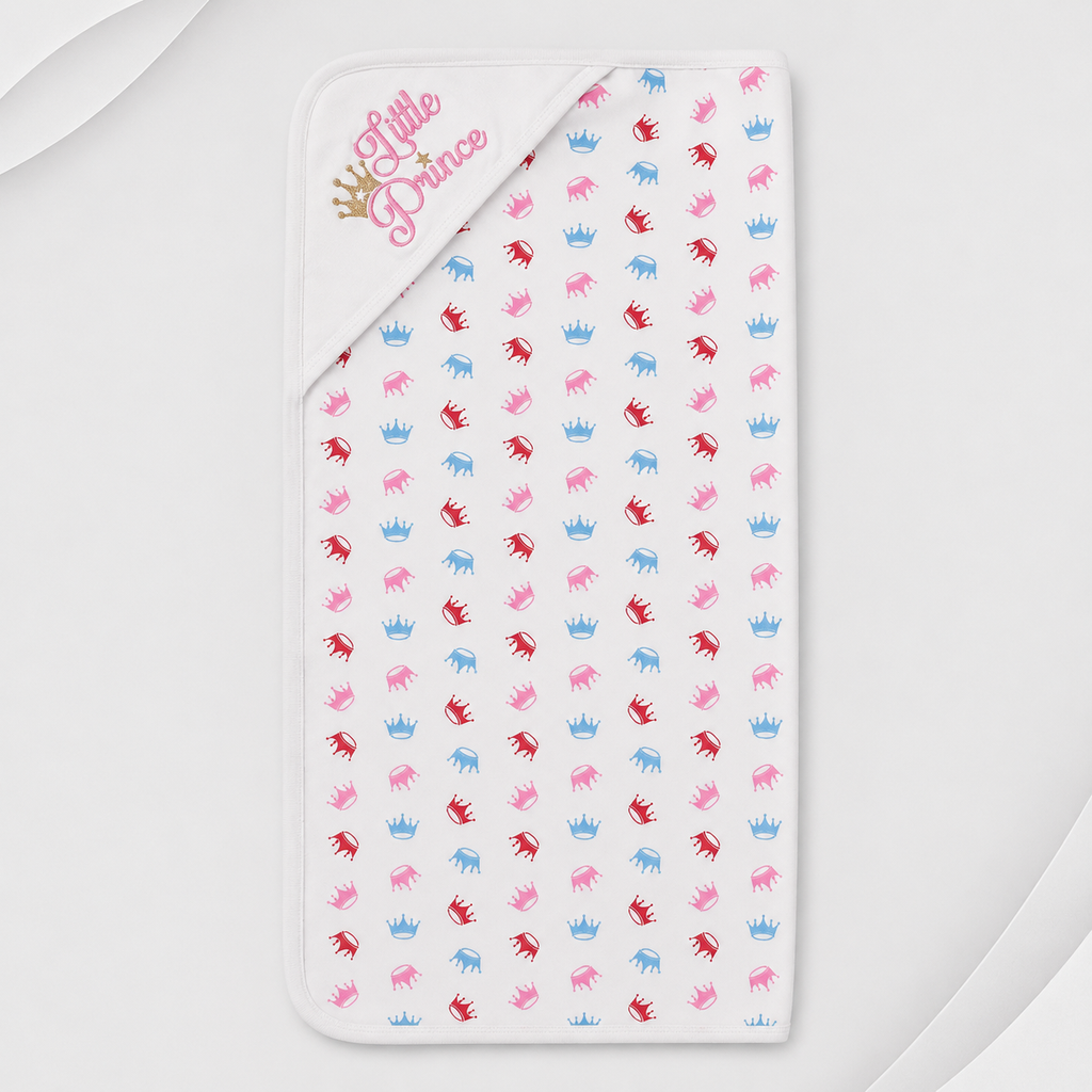 Soft Baby Hooded Wrapping Sheet – Little Prince Design