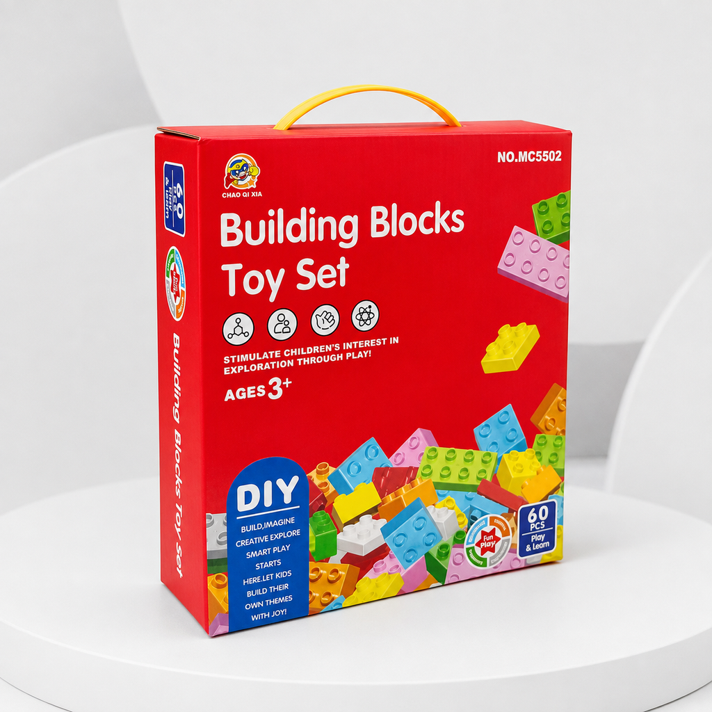 60-Piece DIY Building Blocks Toy Set