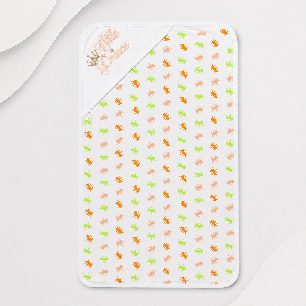 Soft Baby Hooded Wrapping Sheet – Little Prince Design