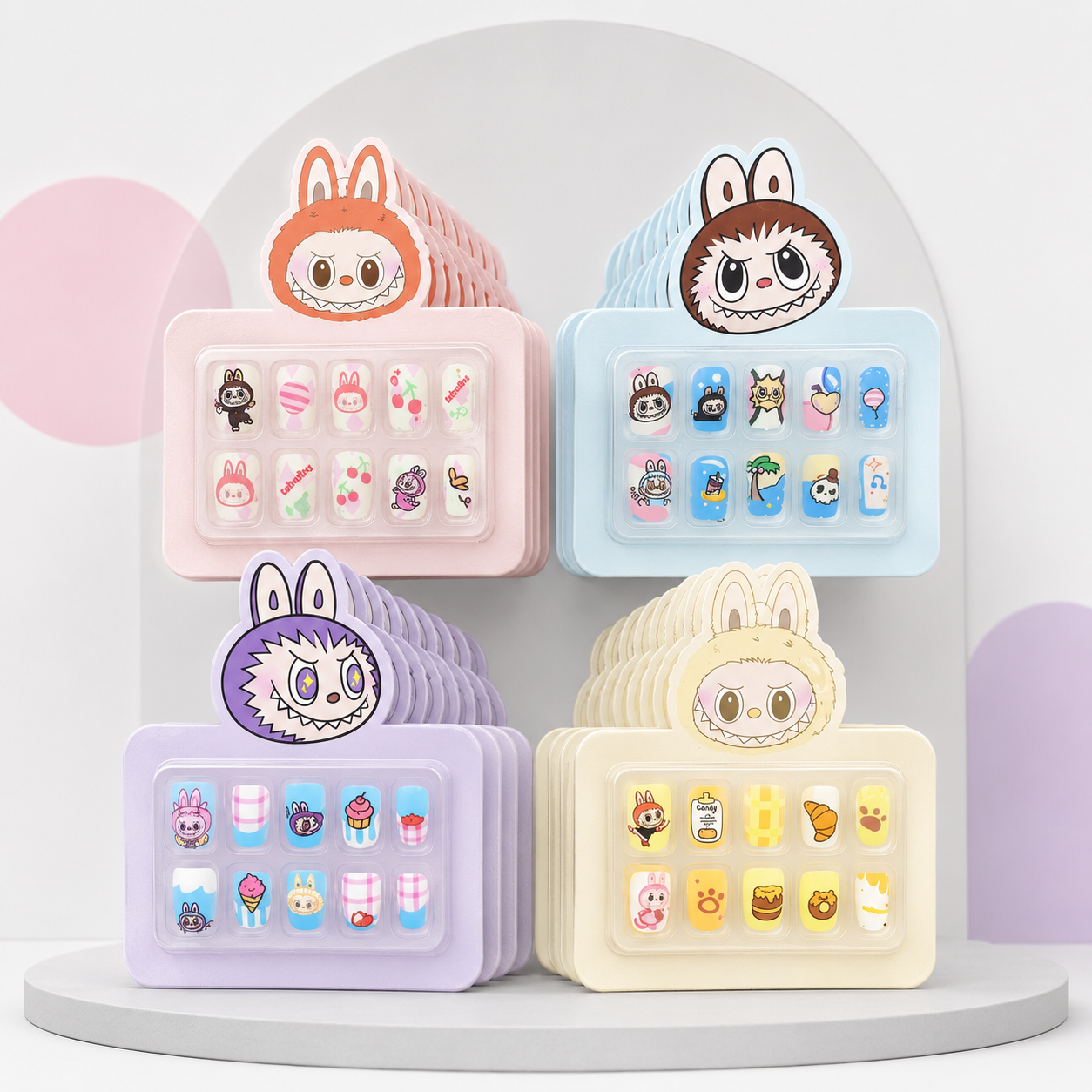 Cute Bunny Kids Press-On Nail Art Set Secondary image