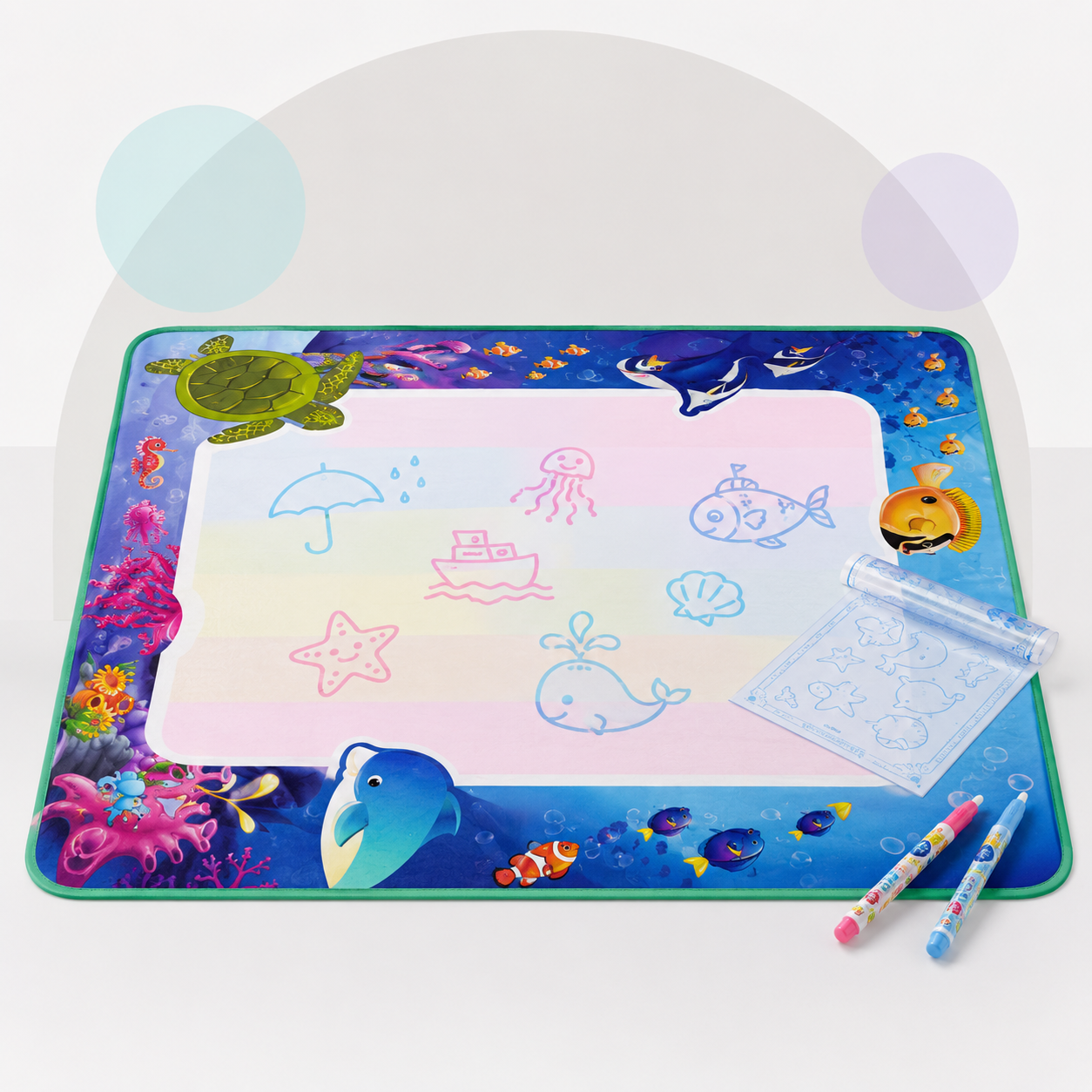 Magical Water Drawing Coloring Mat for Kids Secondary image