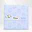 Soft Baby Changing Sheet – Medium Size (46 × 61 cm) – Blue Bubble Print