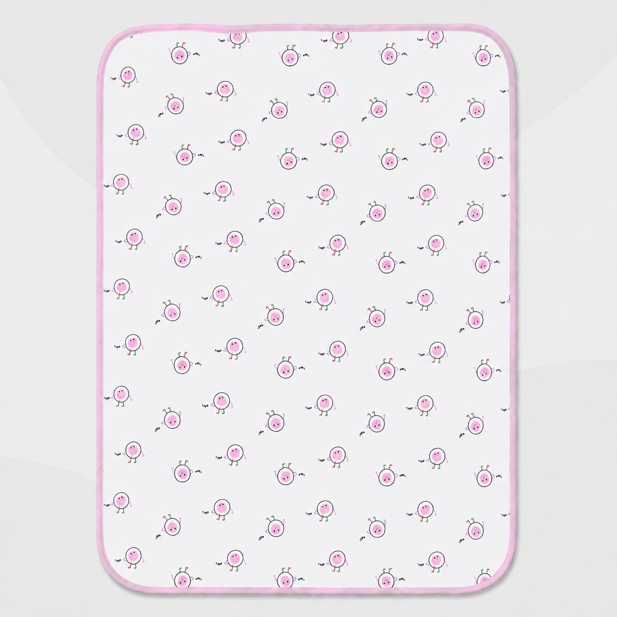 Soft Kids Waterproof Changing Sheet – 49 × 69 cm – Little Robot Print