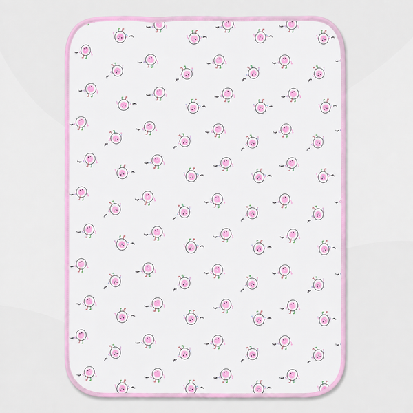 Soft Kids Waterproof Changing Sheet – 49 × 69 cm – Little Robot Print