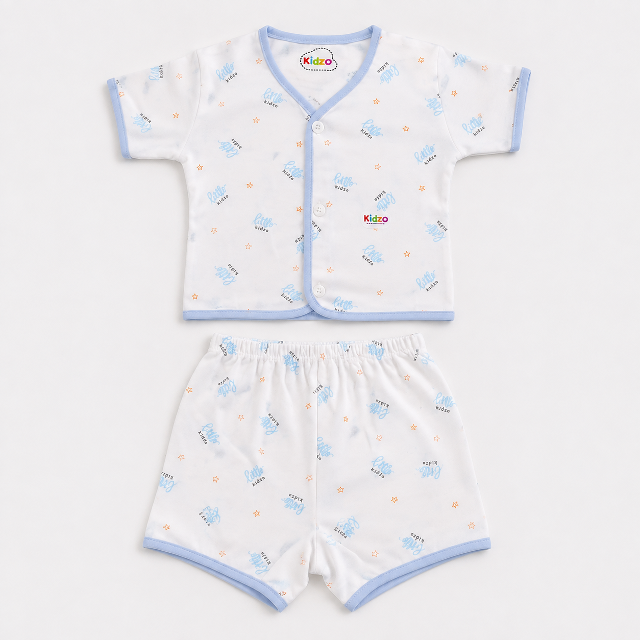 2-Piece Unisex Infant Baby Shirt & Shorts Set – Little Print Secondary image