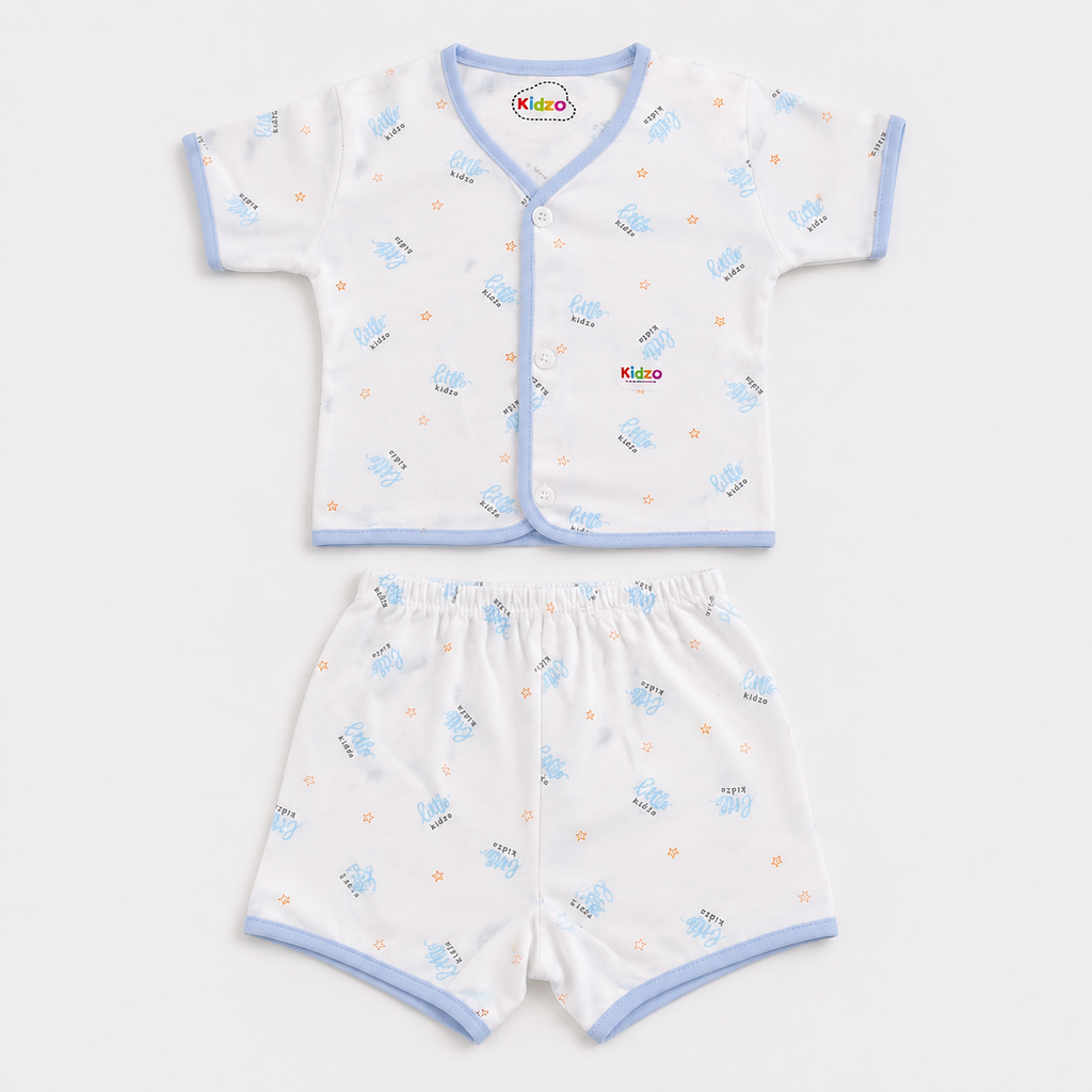 2-Piece Unisex Infant Baby Shirt & Shorts Set – Little Print