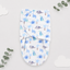 Soft Newborn Baby Swaddle Wrap – Blue Dinosaur Print