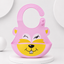 Pink Bunny Silicone Baby Feeding Bib