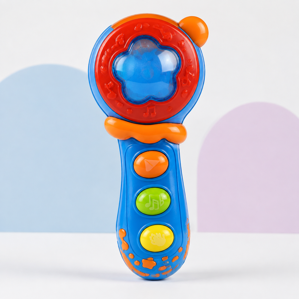 Kids Musical Microphone Toy with Lights & Sounds