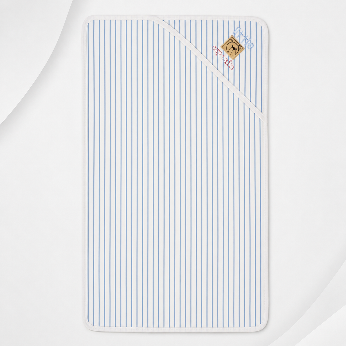 Soft Baby Hooded Wrapping Sheet – Classic Stripe