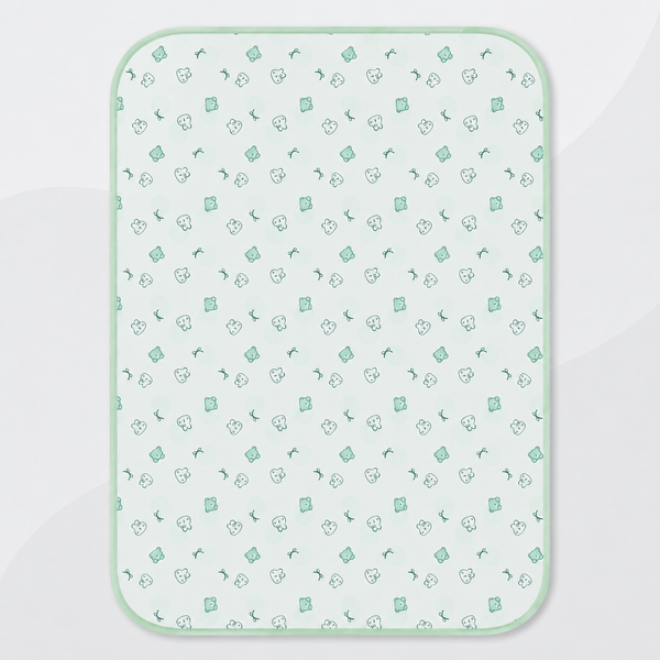 Soft Kids Waterproof Changing Sheet – 49 × 69 cm – Little Bear & Bow Print
