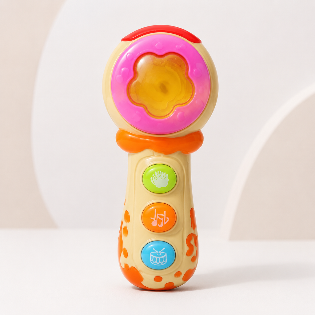 Kids Musical Microphone Toy with Lights & Sounds