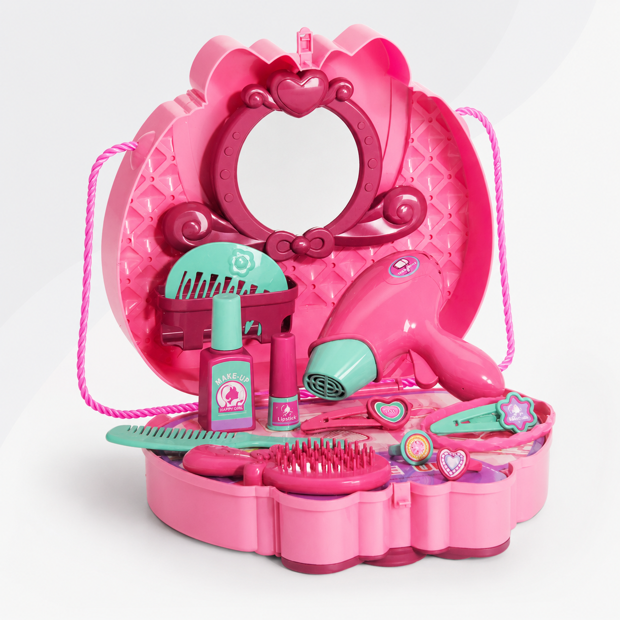 Girl Beautiful Makeup Vanity Play Set – 2 in 1 (Pink) Secondary image