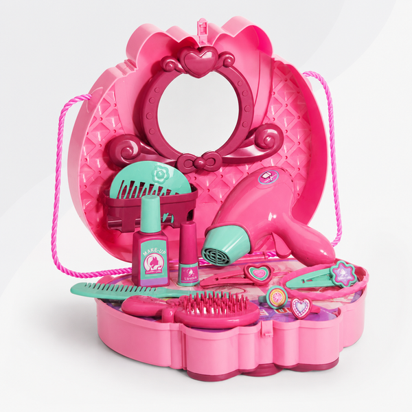 Girl Beautiful Makeup Vanity Play Set – 2 in 1 (Pink)