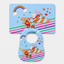 2-Piece Baby Bib & Sheet Set – Rainbow Airplane Bunny Print