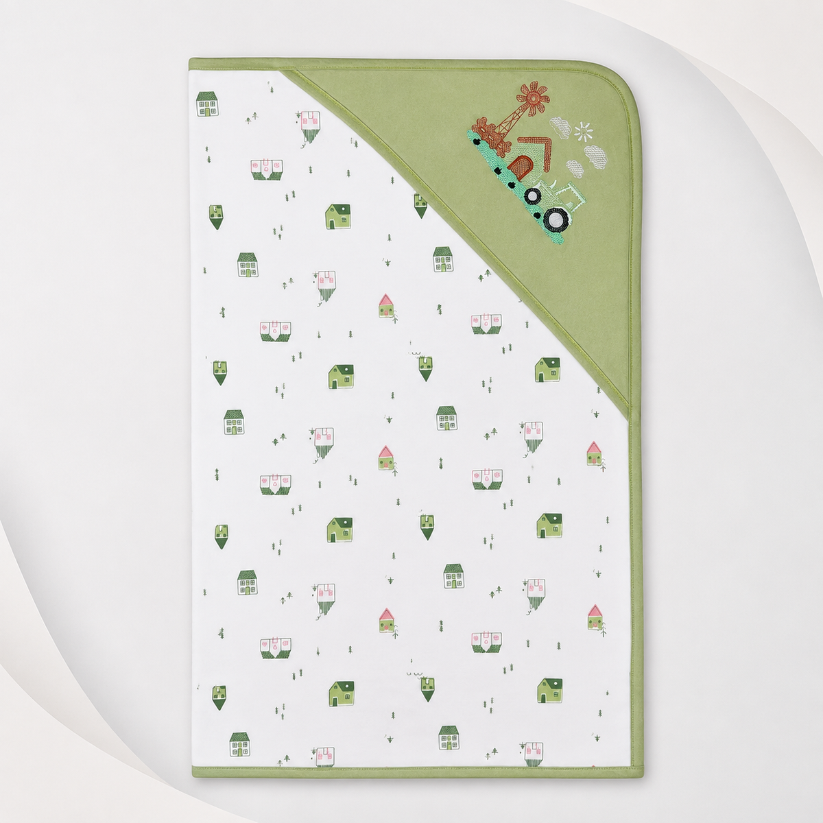Soft Baby Hooded Wrapping Sheet – Little Town Design