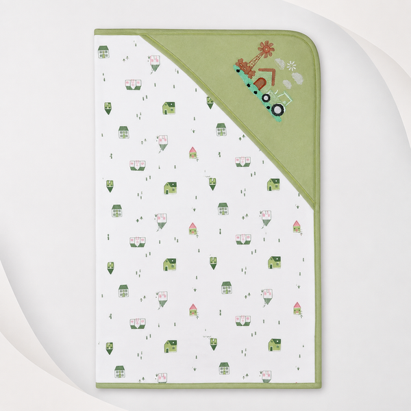 Soft Baby Hooded Wrapping Sheet – Little Town Design