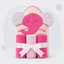 4 Piece Baby Hooded Character Towel & Washcloth Set - Elephant