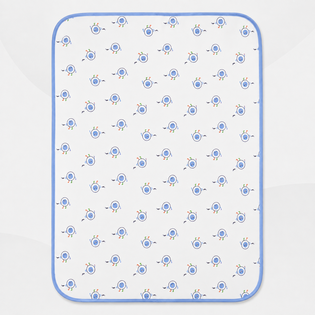 Soft Kids Waterproof Changing Sheet – 49 × 69 cm – Little Robot Print