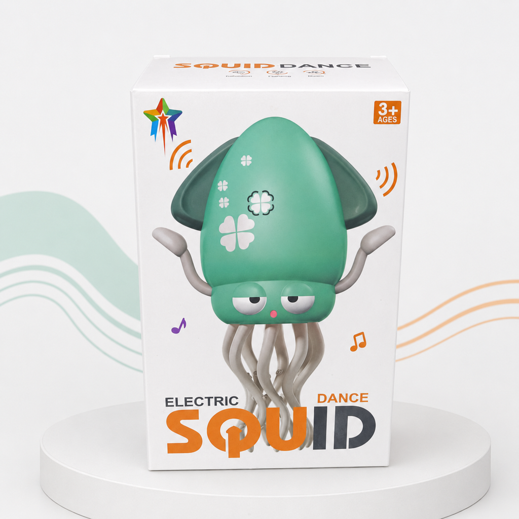 Electric Dancing Squid Toy with Lights & Music