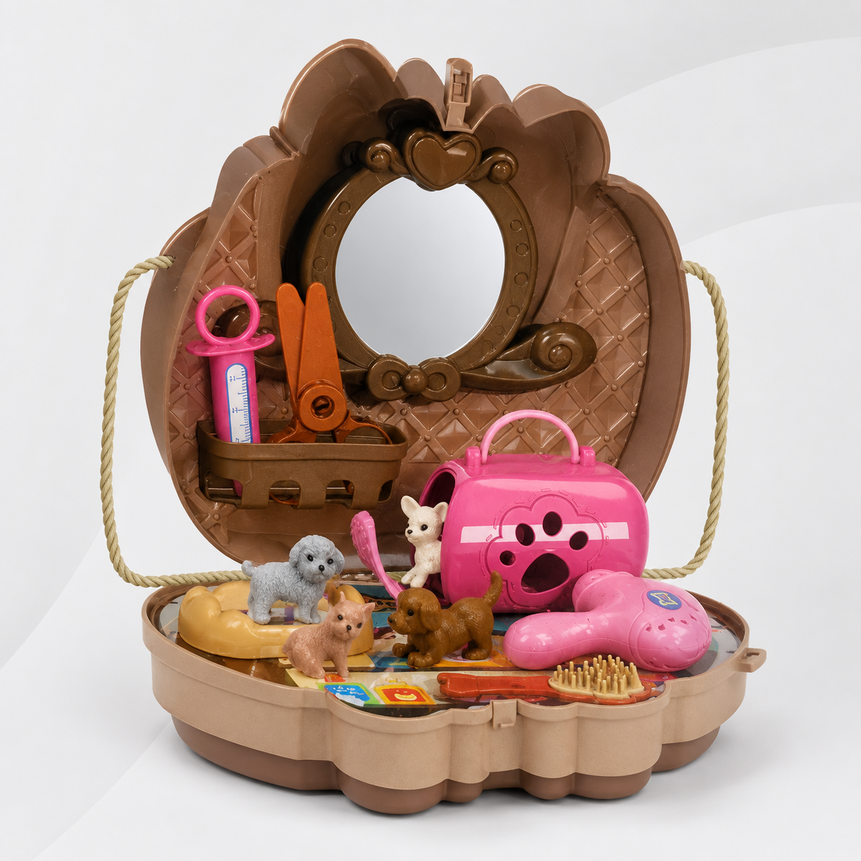 Happy Pet Family Care Play Set – 2 in 1 (Brown) Secondary image