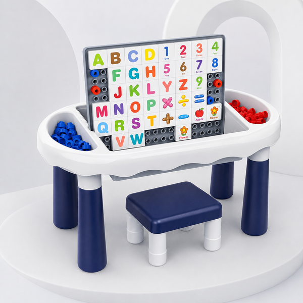 6-in-1 Kids Puzzle Activity Learning Table