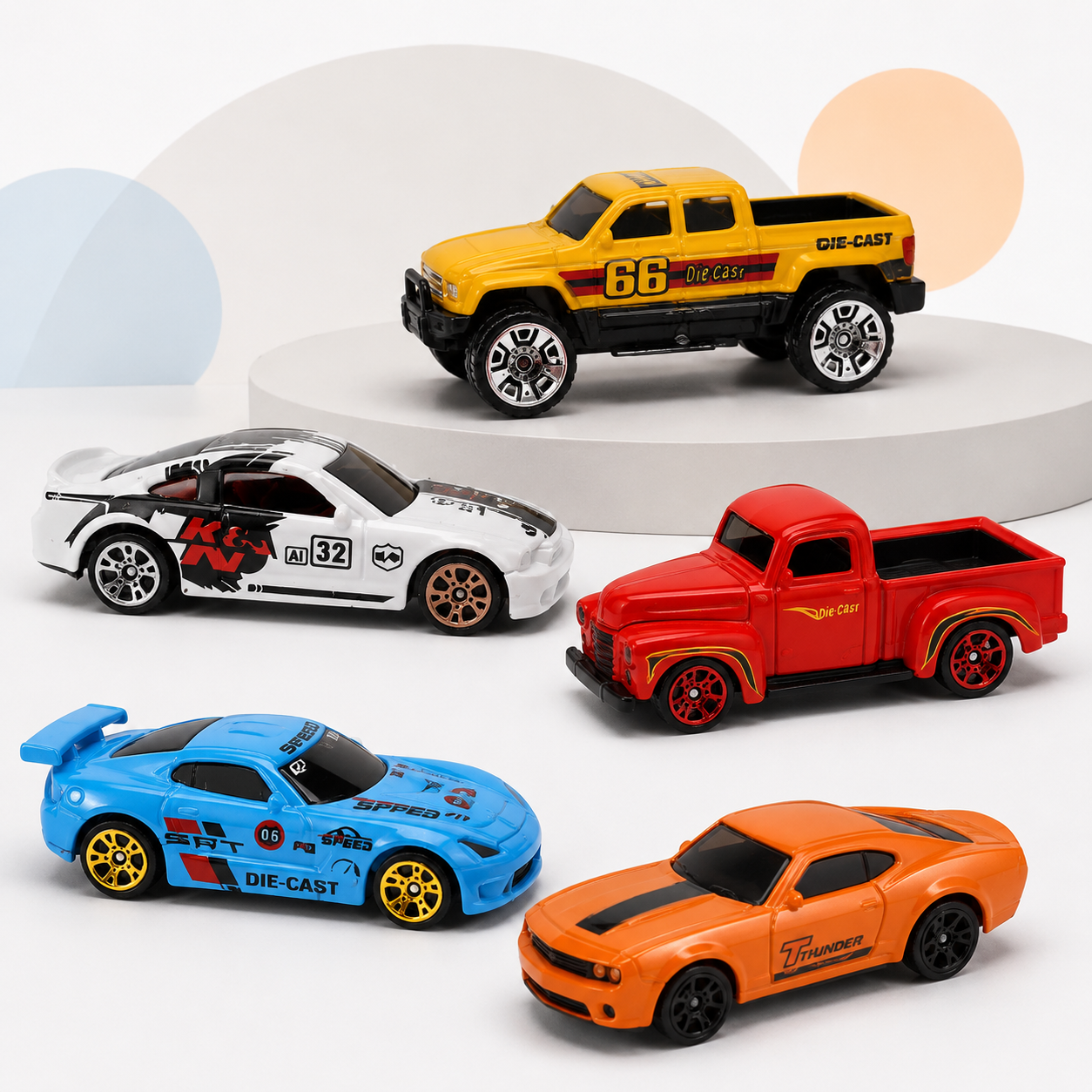 Hot Wheels 5 Cars Mini Die-Cast Racing Carry Case Set Secondary image