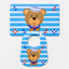 2-Piece Baby Bib & Sheet Set – Sailor Bear Print