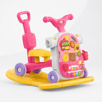 Multifunction Baby Walker & Activity Play Center (Pink)