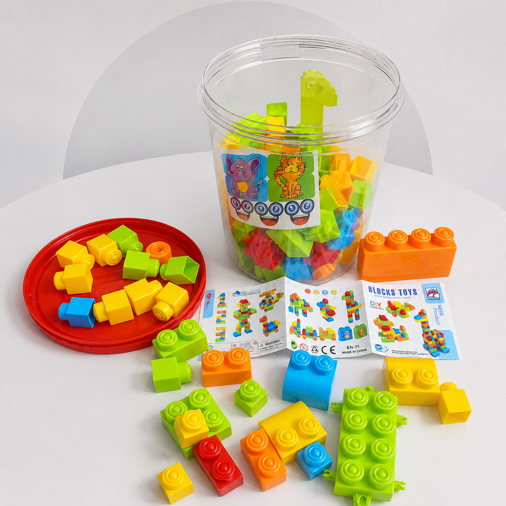 72-Piece Jumbo Building Blocks Set for Kids