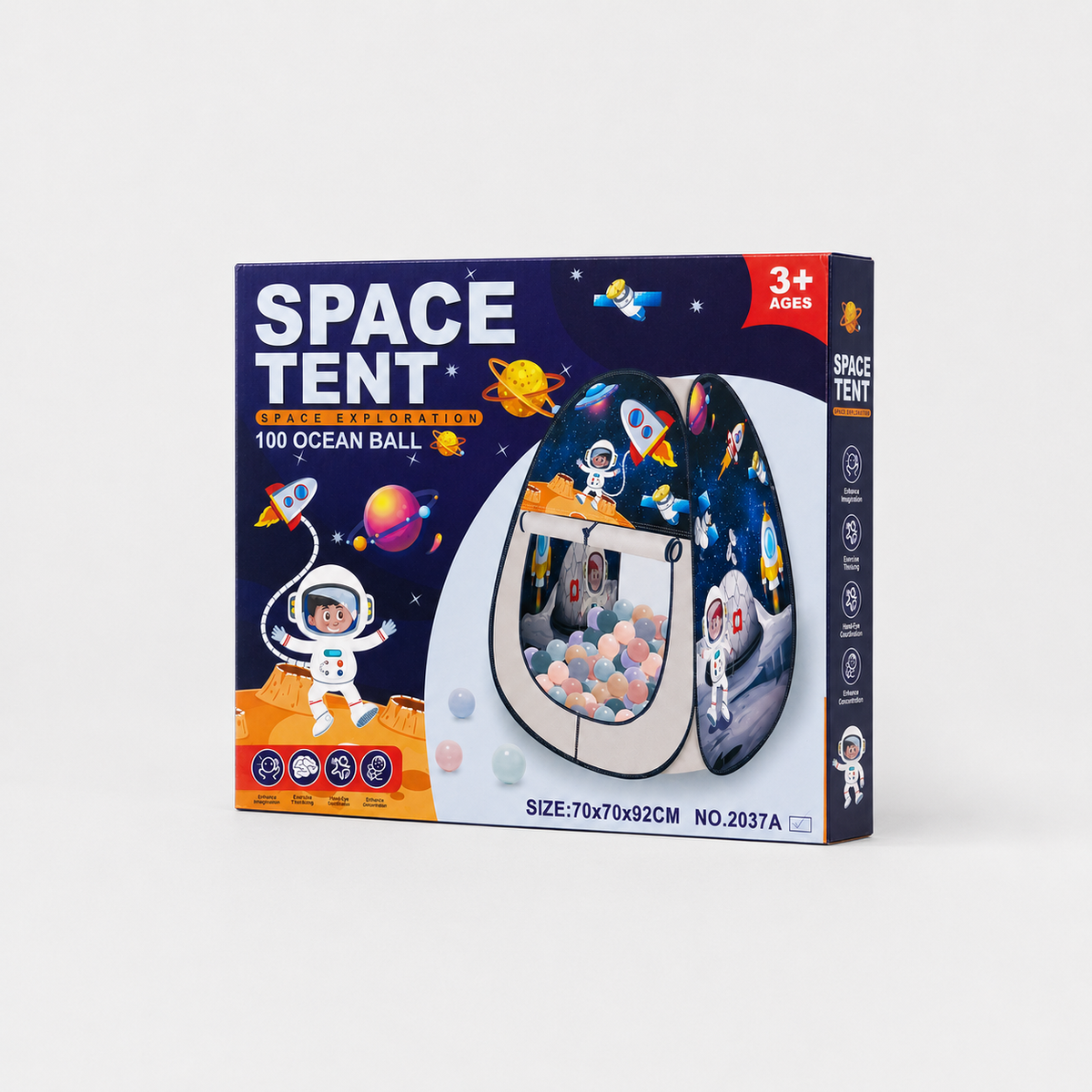 Kids Space Exploration Play Tent with Ball Pit Main image