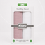 Dusty Rose Pink & White Muslin Baby Swaddle Blanket – 2-Piece