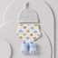 Baby 3-Piece Hat, Bib & Booties Gift Set - Cute Whale