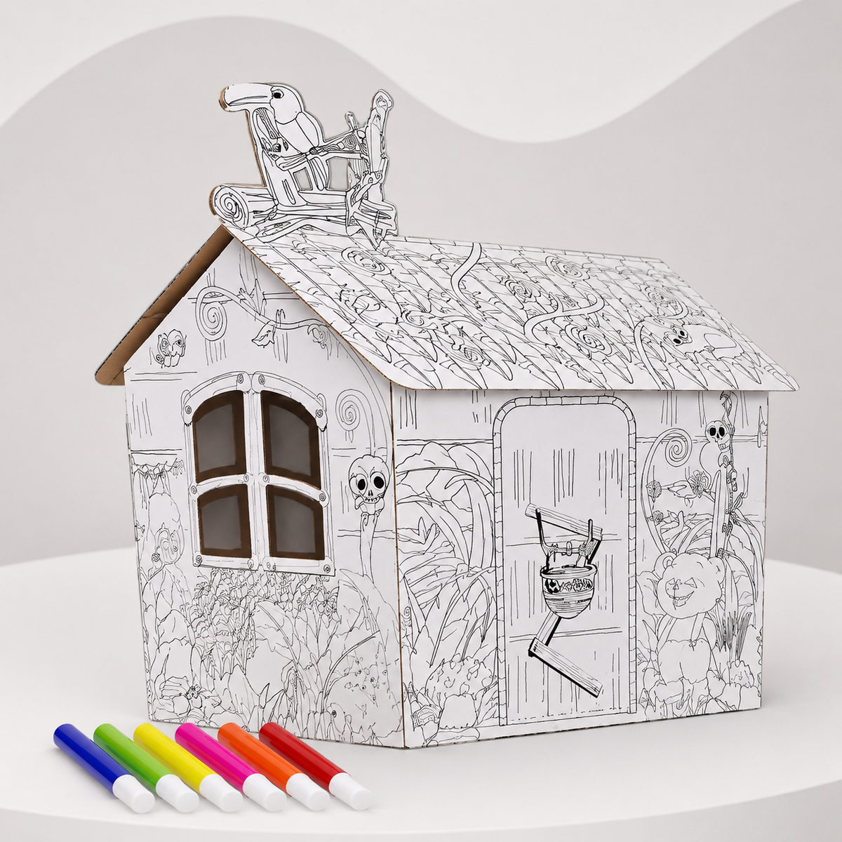 DIY House Doodle Creative Coloring Playhouse