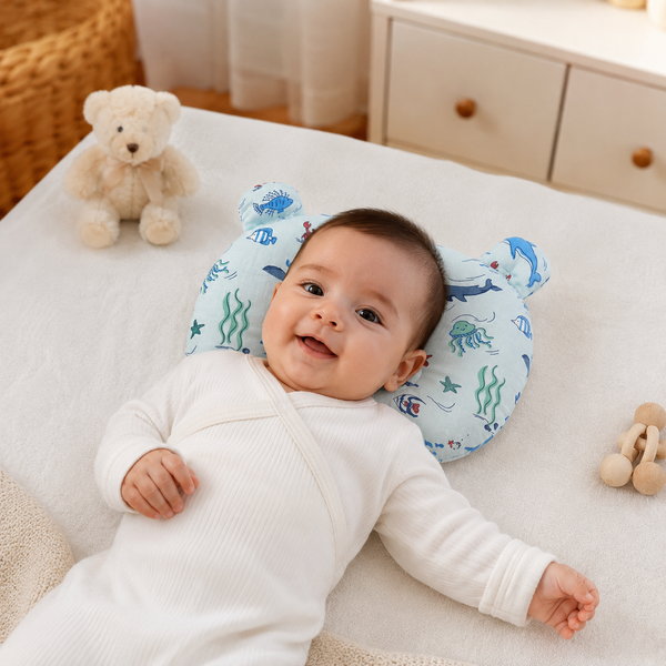 Cute Baby Character Head Support Pillow
